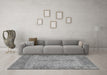 Machine Washable Oriental Gray Traditional Rug in a Living Room,, wshabs1732gry