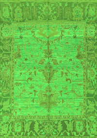 Oriental Green Traditional Rug, abs1732grn