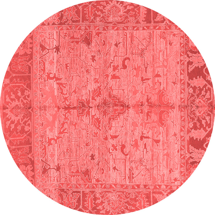 Machine Washable Oriental Red Traditional Rug, wshabs1732red