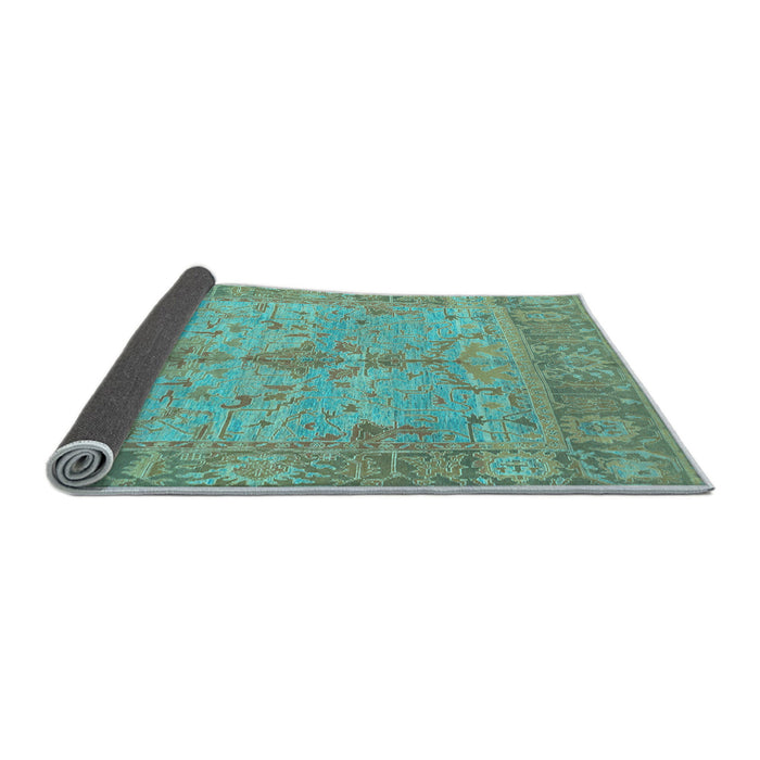 Sideview of Oriental Light Blue Traditional Rug, abs1732lblu