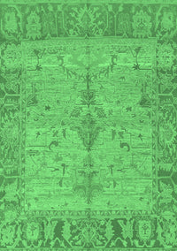 Oriental Emerald Green Traditional Rug, abs1732emgrn