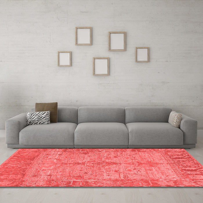 Traditional Red Washable Rugs