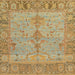 Square Abstract Sedona Brown Oriental Rug, abs1732