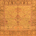 Square Machine Washable Oriental Orange Traditional Area Rugs, wshabs1732org