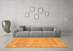 Machine Washable Oriental Orange Traditional Area Rugs in a Living Room, wshabs1733org