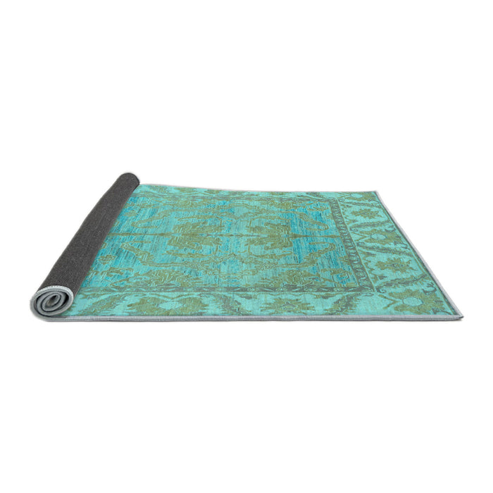 Sideview of Oriental Light Blue Traditional Rug, abs1733lblu