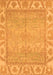 Machine Washable Oriental Orange Traditional Area Rugs, wshabs1733org