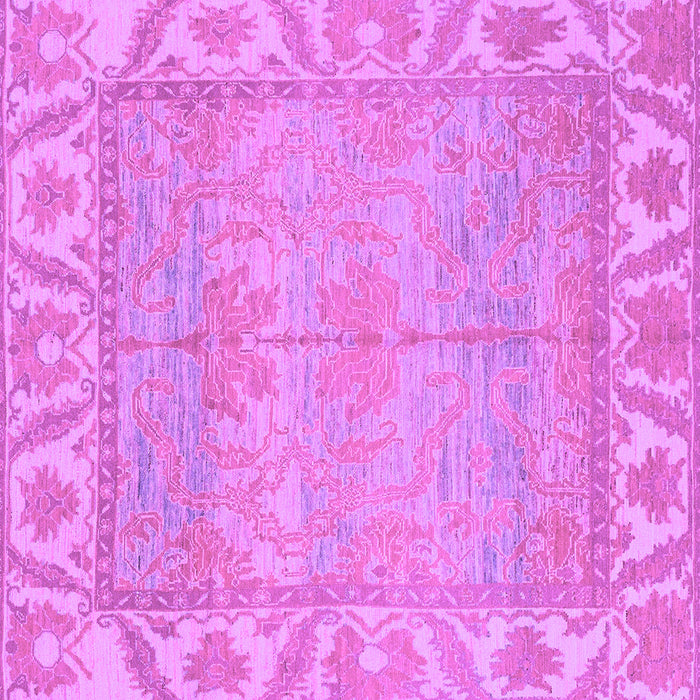 Square Machine Washable Oriental Purple Traditional Area Rugs, wshabs1733pur
