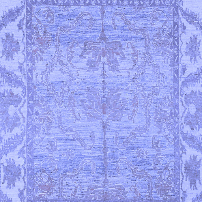 Machine Washable Oriental Blue Traditional Rug, wshabs1733blu