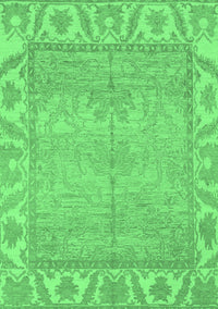 Oriental Emerald Green Traditional Rug, abs1733emgrn