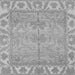 Square Oriental Gray Traditional Rug, abs1733gry