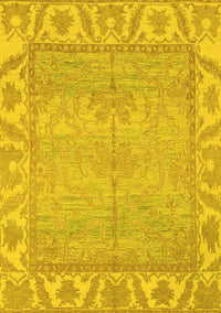 Oriental Yellow Traditional Rug, abs1733yw