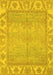 Oriental Yellow Traditional Rug, abs1733yw