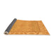 Sideview of Oriental Orange Traditional Rug, abs1733org