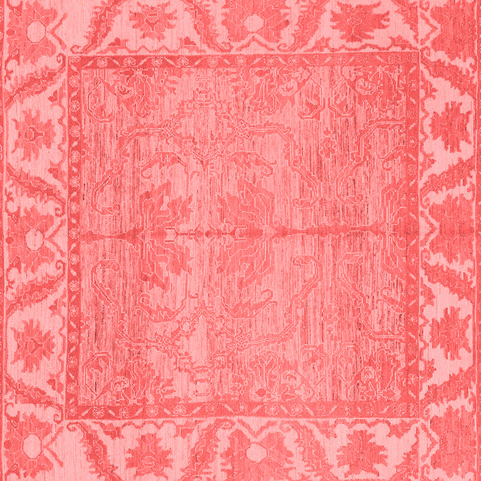 Machine Washable Oriental Red Traditional Rug, wshabs1733red