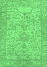 Oriental Emerald Green Traditional Rug, abs1734emgrn