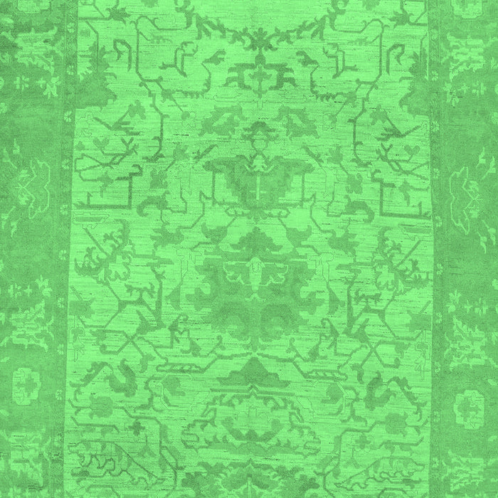 Oriental Emerald Green Traditional Rug, abs1734emgrn
