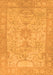 Machine Washable Oriental Orange Traditional Area Rugs, wshabs1734org