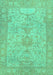 Oriental Turquoise Traditional Rug, abs1734turq