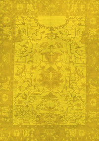 Oriental Yellow Traditional Rug, abs1734yw