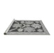 Sideview of Machine Washable Abstract Gray Modern Rug, wshabs1735gry