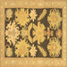 Square Abstract Brown Modern Rug, abs1735brn