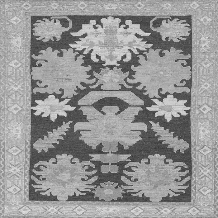Square Machine Washable Abstract Gray Modern Rug, wshabs1735gry