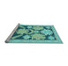 Sideview of Machine Washable Abstract Light Blue Modern Rug, wshabs1735lblu