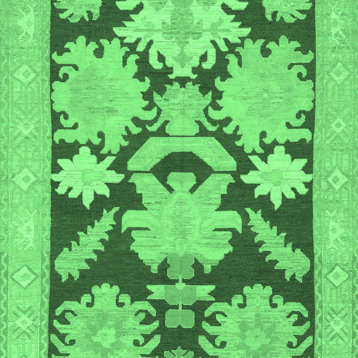 Machine Washable Abstract Emerald Green Modern Area Rugs, wshabs1735emgrn