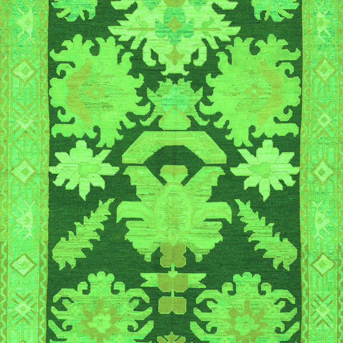 Machine Washable Abstract Green Modern Area Rugs, wshabs1735grn