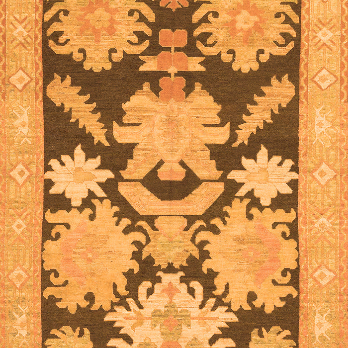 Abstract Orange Modern Rug, abs1735org