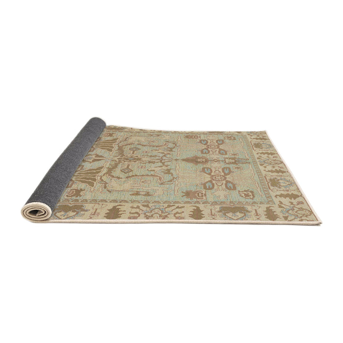 Sideview of Abstract Brown Oriental Rug, abs1736