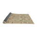 Sideview of Abstract Brown Oriental Rug, abs1736