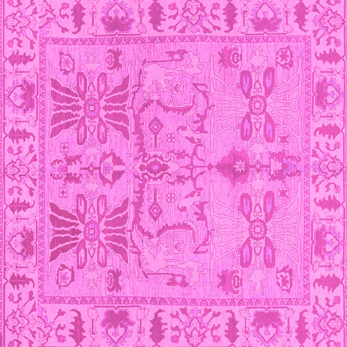Square Oriental Pink Traditional Rug, abs1736pnk