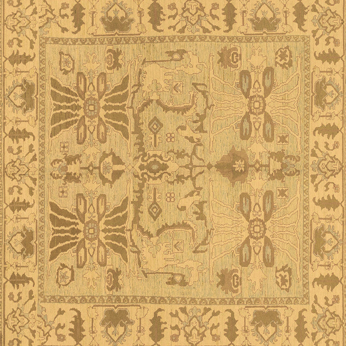 Square Machine Washable Oriental Brown Traditional Rug, wshabs1736brn