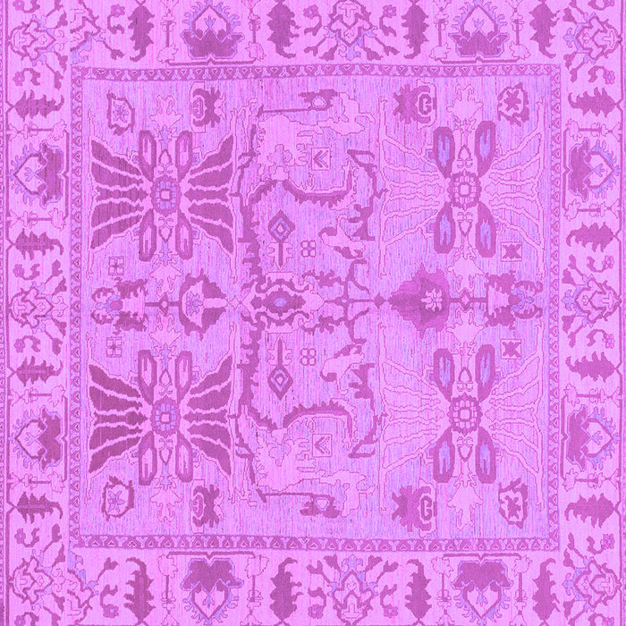 Square Oriental Purple Traditional Rug, abs1736pur