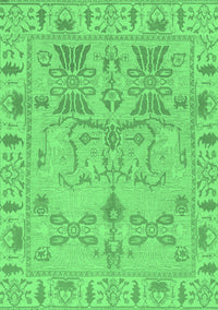 Oriental Emerald Green Traditional Rug, abs1736emgrn