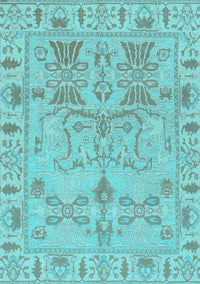 Oriental Light Blue Traditional Rug, abs1736lblu