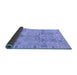 Sideview of Oriental Blue Traditional Rug, abs1736blu