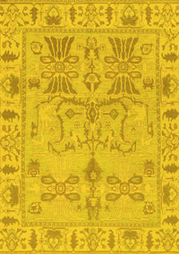 Oriental Yellow Traditional Rug, abs1736yw