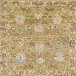 Square Machine Washable Abstract Cinnamon Brown Rug, wshabs1737