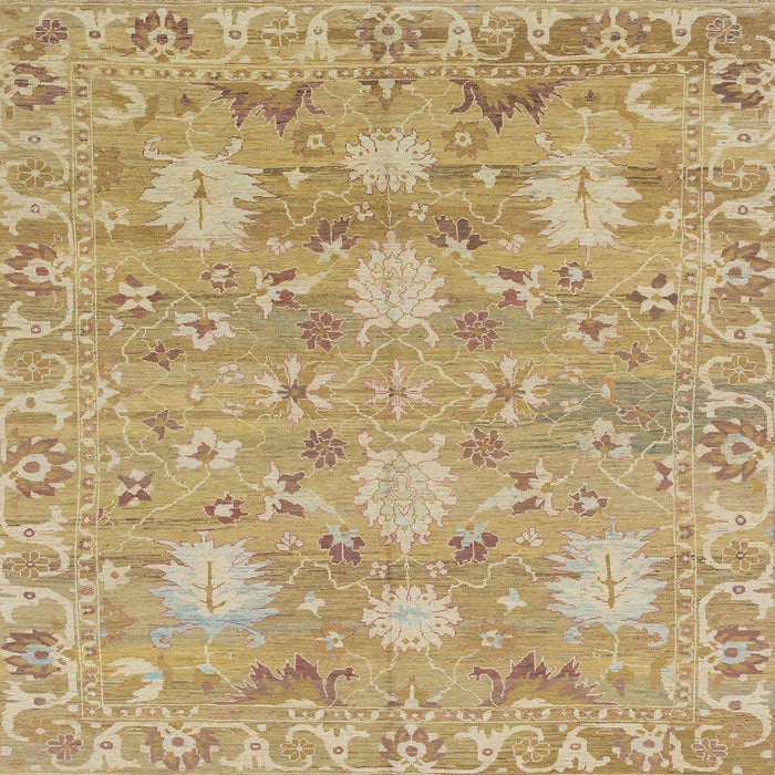 Square Machine Washable Abstract Cinnamon Brown Rug, wshabs1737