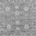 Square Oriental Gray Traditional Rug, abs1737gry