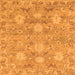 Square Oriental Orange Traditional Rug, abs1737org