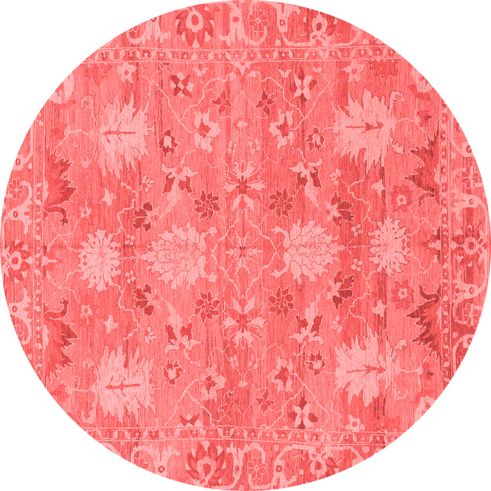 Machine Washable Oriental Red Traditional Rug, wshabs1737red