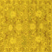 Square Oriental Yellow Traditional Rug, abs1737yw