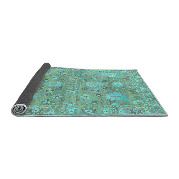 Sideview of Oriental Light Blue Traditional Rug, abs1737lblu