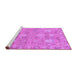 Sideview of Machine Washable Oriental Purple Traditional Area Rugs, wshabs1737pur