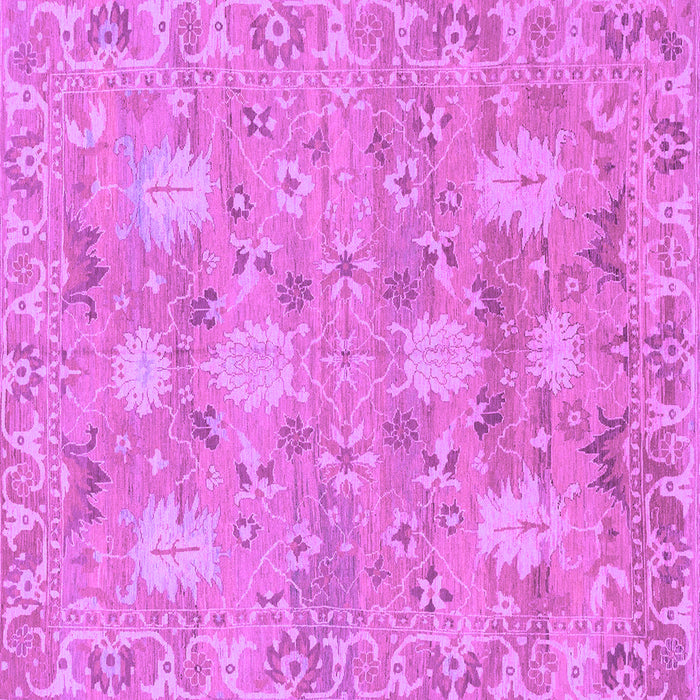 Square Machine Washable Oriental Purple Traditional Area Rugs, wshabs1737pur