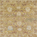 Square Abstract Cinnamon Brown Oriental Rug, abs1737